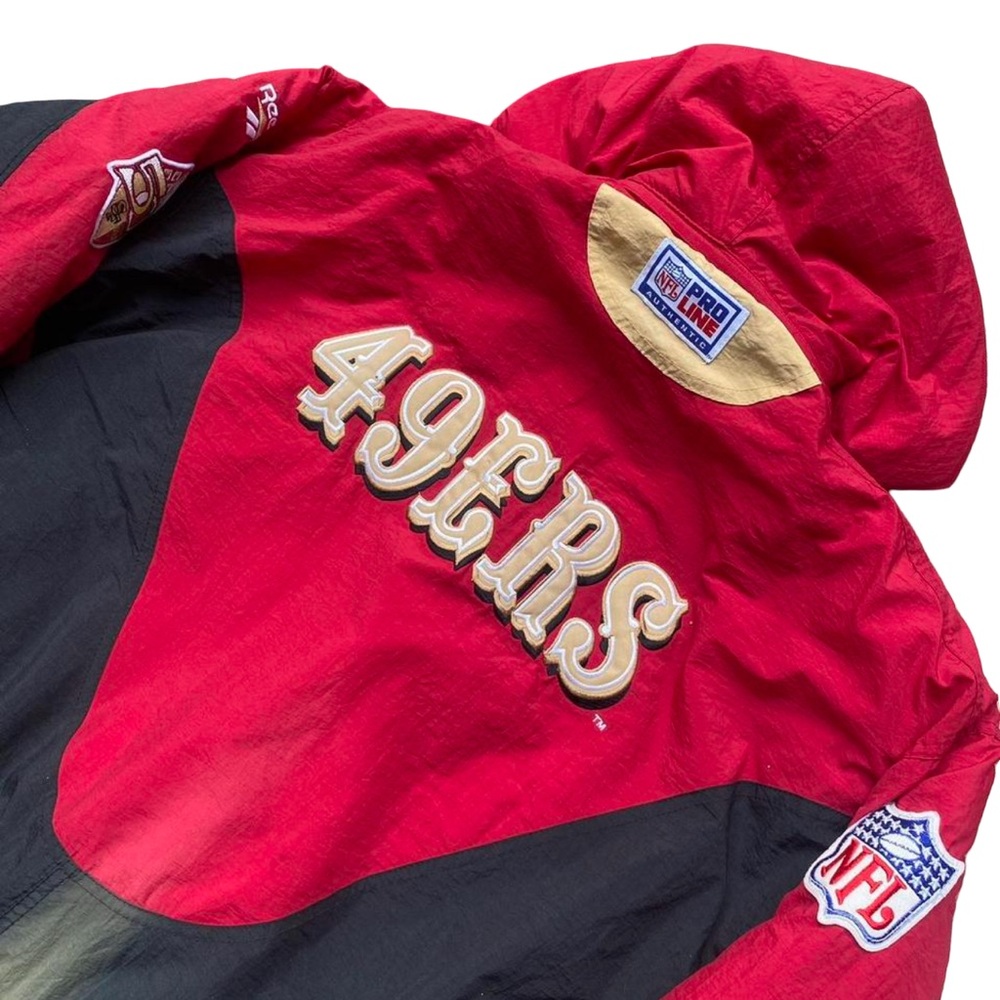 49ers Red and Black Hooded Jacket